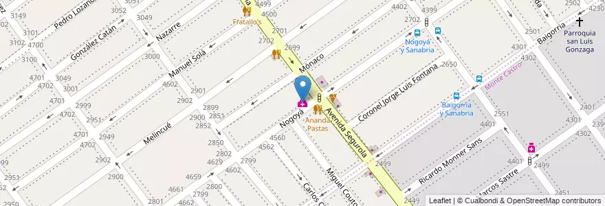 Mapa de ubicacion de Centro de Traumatologia y Acupuntura Serpone Miguel F., Villa Devoto en 아르헨티나, Ciudad Autónoma De Buenos Aires, 부에노스아이레스, Comuna 10, Comuna 11.