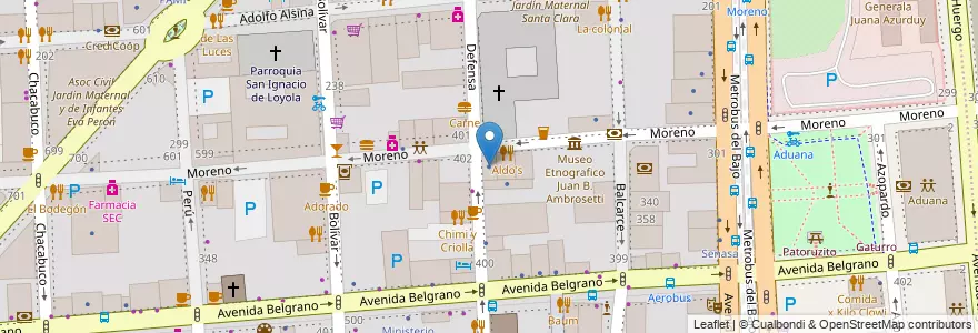 Mapa de ubicacion de Centro Despachantes de Aduana, Montserrat en Arjantin, Ciudad Autónoma De Buenos Aires, Comuna 1, Buenos Aires.