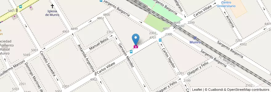 Mapa de ubicacion de Centro Doctrinario Peronista en Arjantin, Buenos Aires, Partido De Vicente López, Vicente López.
