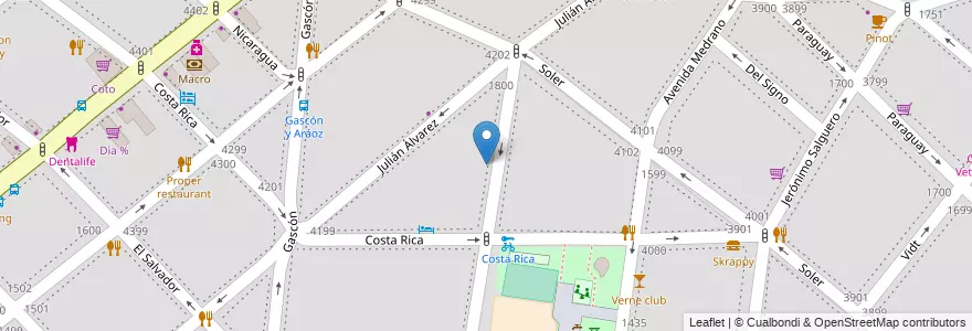 Mapa de ubicacion de Centro Educativo Arquidiocesano Espíritu Santo, Palermo en Argentine, Ciudad Autónoma De Buenos Aires, Buenos Aires, Comuna 14.