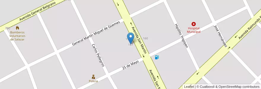 Mapa de ubicacion de Centro Educativo Complementario 2 en Arjantin, Buenos Aires, Partido De Daireaux, Salazar.