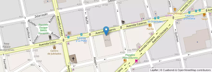 Mapa de ubicacion de Centro Educativo Complementario de Educación Plástica 19, Nueva Pompeya en 아르헨티나, Ciudad Autónoma De Buenos Aires, Comuna 4, 부에노스아이레스.