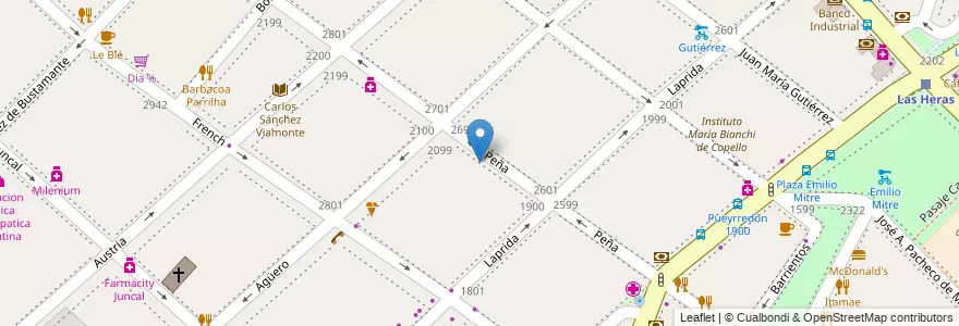 Mapa de ubicacion de Centro Educativo Complementario de Idiomas Extranjeros 01, Recoleta en Argentina, Ciudad Autónoma De Buenos Aires, Comuna 2, Buenos Aires.