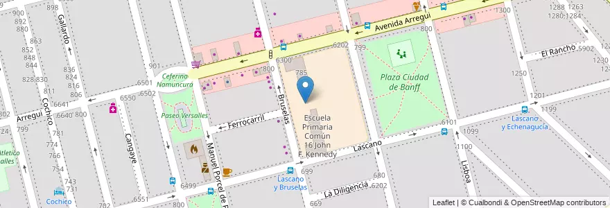 Mapa de ubicacion de Centro Educativo Complementario de Idiomas Extranjeros 18, Versalles en Argentinië, Ciudad Autónoma De Buenos Aires, Buenos Aires, Comuna 10.