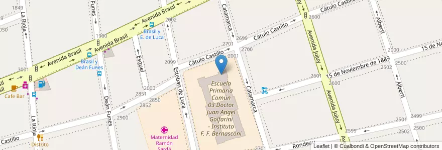 Mapa de ubicacion de Centro Educativo Complementario de Natación 02, Parque Patricios en アルゼンチン, Ciudad Autónoma De Buenos Aires, Comuna 4, ブエノスアイレス.