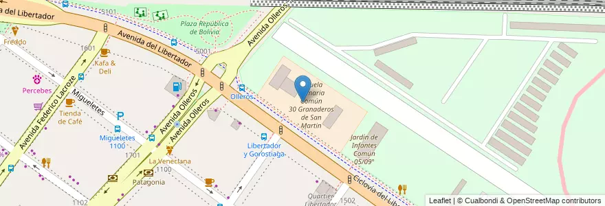 Mapa de ubicacion de Centro Educativo Complementario de Natación 03, Palermo en 阿根廷, Ciudad Autónoma De Buenos Aires, 布宜诺斯艾利斯, Comuna 14.