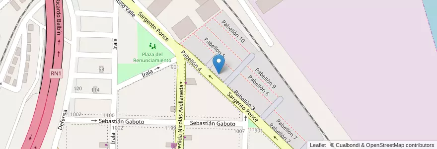 Mapa de ubicacion de Centro Educativo Complementario Nº 122 en アルゼンチン, ブエノスアイレス州, Dock Sud.