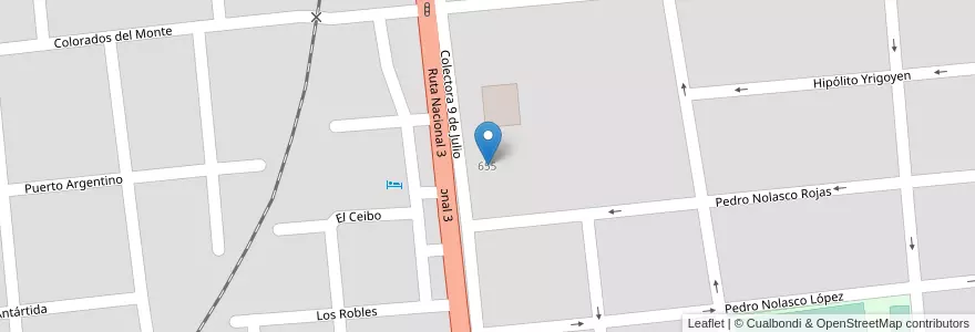 Mapa de ubicacion de Centro Educativo Complementario Nº1 en Argentinië, Buenos Aires, Partido De Monte, San Miguel Del Monte.