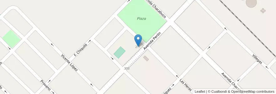 Mapa de ubicacion de Centro Educativo Complementario Nº2 en Argentinië, Buenos Aires, Partido De Lincoln.