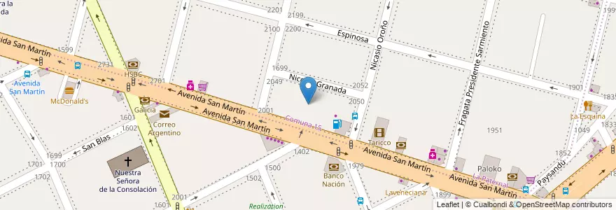 Mapa de ubicacion de Centro Educativo de Nivel Primario 03, La Paternal en Аргентина, Буэнос-Айрес, Буэнос-Айрес.