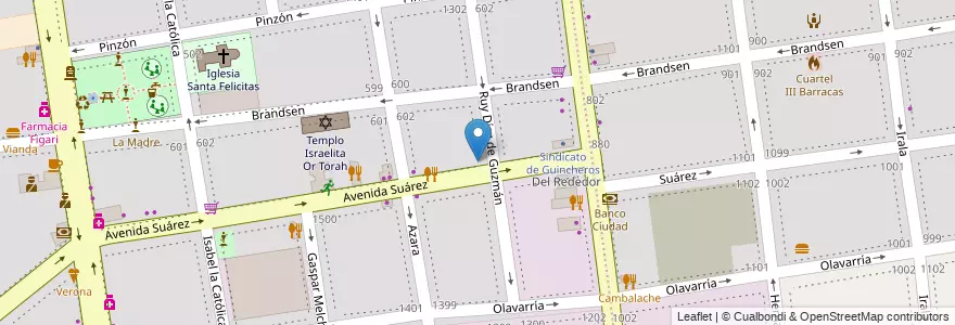 Mapa de ubicacion de Centro Educativo de Nivel Primario 06, Barracas en Argentinien, Ciudad Autónoma De Buenos Aires, Comuna 4, Buenos Aires.