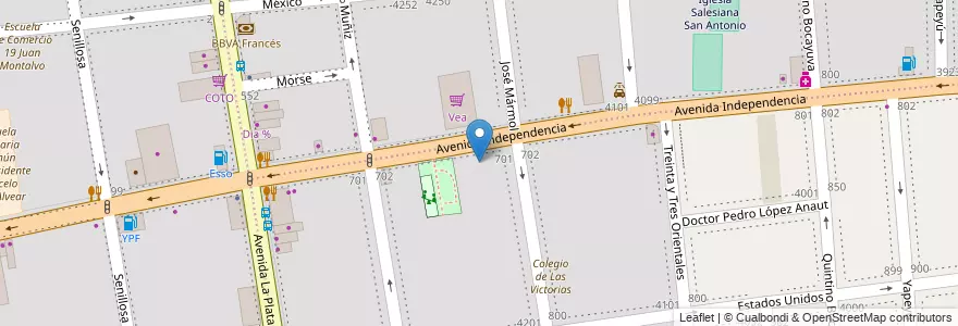 Mapa de ubicacion de Centro Educativo de Nivel Primario 32 - Asociación Vecinal Florentino Ameghino, Boedo en 阿根廷, Ciudad Autónoma De Buenos Aires, Comuna 5, 布宜诺斯艾利斯.