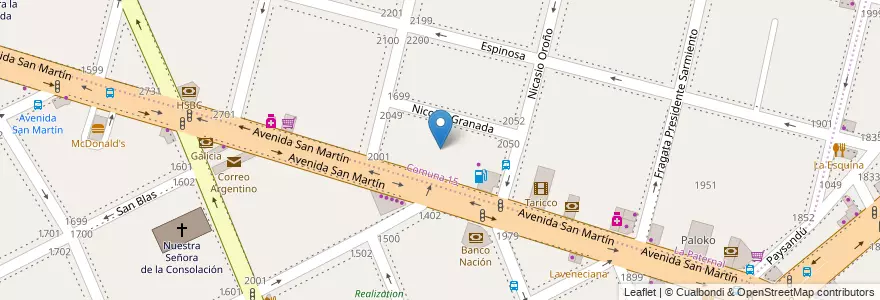 Mapa de ubicacion de Centro Educativo de Nivel Primario 47 - La Paternal, La Paternal en 阿根廷, Ciudad Autónoma De Buenos Aires, 布宜诺斯艾利斯.