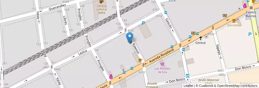 Mapa de ubicacion de Centro Educativo de Nivel Primario 53, Almagro en 阿根廷, Ciudad Autónoma De Buenos Aires, Comuna 5, 布宜诺斯艾利斯.
