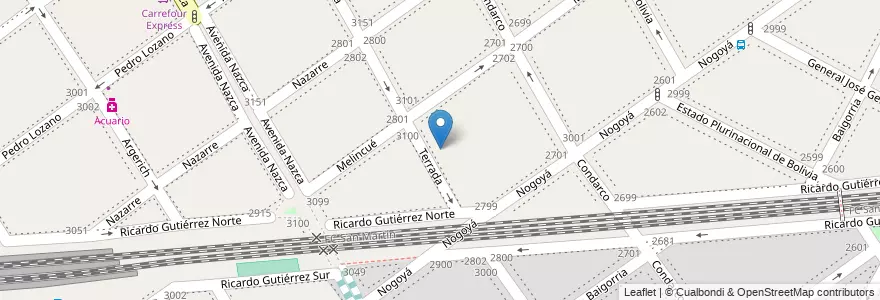 Mapa de ubicacion de Centro Educativo de Nivel Primario 63 - El Faro, Villa del Parque en الأرجنتين, Ciudad Autónoma De Buenos Aires, Buenos Aires, Comuna 11.