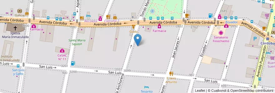 Mapa de ubicacion de Centro Educativo de Nivel Secundario 01, Balvanera en Arjantin, Ciudad Autónoma De Buenos Aires, Buenos Aires.