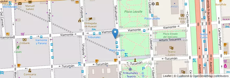 Mapa de ubicacion de Centro Educativo de Nivel Secundario 03, San Nicolas en Arjantin, Ciudad Autónoma De Buenos Aires, Comuna 1, Buenos Aires.