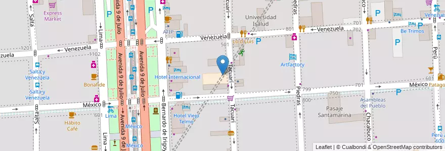 Mapa de ubicacion de Centro Educativo de Nivel Secundario 12, Montserrat en Arjantin, Ciudad Autónoma De Buenos Aires, Comuna 1, Buenos Aires.