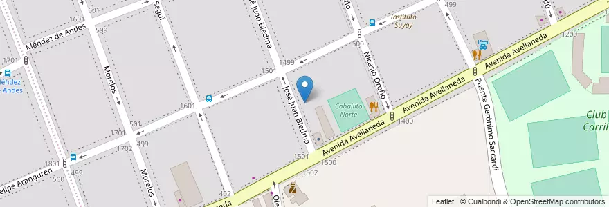 Mapa de ubicacion de Centro Educativo de Nivel Secundario 19, Caballito en アルゼンチン, Ciudad Autónoma De Buenos Aires, Comuna 7, ブエノスアイレス, Comuna 6.