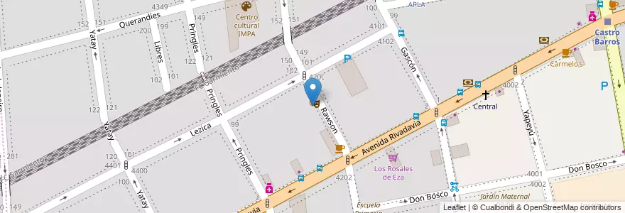Mapa de ubicacion de Centro Educativo de Nivel Secundario 35, Almagro en アルゼンチン, Ciudad Autónoma De Buenos Aires, Comuna 5, ブエノスアイレス.