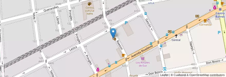 Mapa de ubicacion de Centro Educativo de Nivel Secundario 37 anexo, Almagro en アルゼンチン, Ciudad Autónoma De Buenos Aires, Comuna 5, ブエノスアイレス.