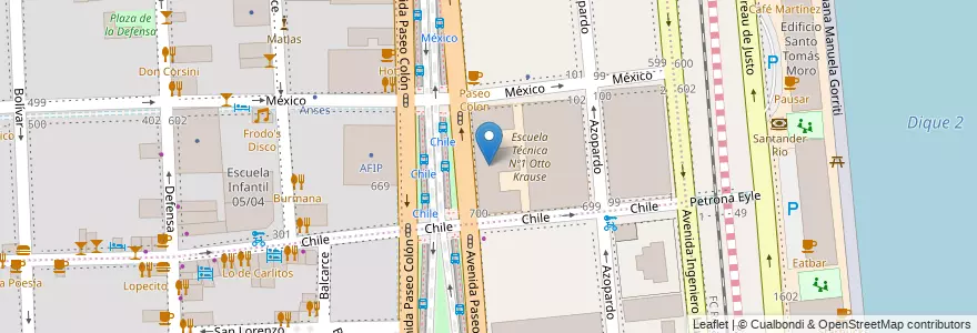 Mapa de ubicacion de Centro Educativo de Nivel Secundario 38, Montserrat en آرژانتین, Ciudad Autónoma De Buenos Aires, Comuna 1, Buenos Aires.