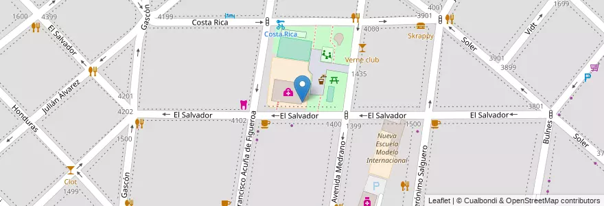 Mapa de ubicacion de Centro Educativo de Nivel Secundario 40, Palermo en アルゼンチン, Ciudad Autónoma De Buenos Aires, ブエノスアイレス, Comuna 14.