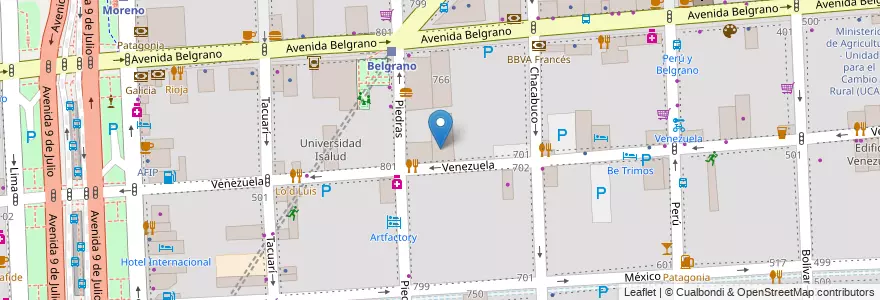Mapa de ubicacion de Centro Educativo de Nivel Secundario 43, Montserrat en Argentine, Ciudad Autónoma De Buenos Aires, Comuna 1, Buenos Aires.