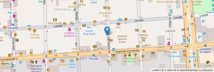 Mapa de ubicacion de Centro Educativo de Nivel Secundario 46, San Nicolas en Argentina, Ciudad Autónoma De Buenos Aires, Comuna 1, Buenos Aires.