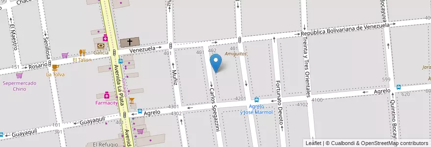 Mapa de ubicacion de Centro Educativo de Nivel Secundario 47, Almagro en Arjantin, Ciudad Autónoma De Buenos Aires, Comuna 5, Buenos Aires.