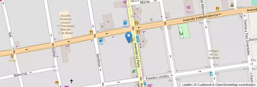 Mapa de ubicacion de Centro Educativo de Nivel Secundario 52, Caballito en Argentinië, Ciudad Autónoma De Buenos Aires, Buenos Aires.