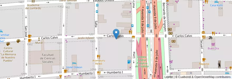 Mapa de ubicacion de Centro Educativo de Nivel Secundario 54, Constitucion en 阿根廷, Ciudad Autónoma De Buenos Aires, Comuna 1, 布宜诺斯艾利斯.