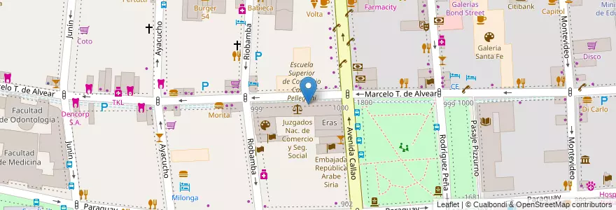 Mapa de ubicacion de Centro Educativo de Nivel Secundario 63, Recoleta en アルゼンチン, Ciudad Autónoma De Buenos Aires, Comuna 2, ブエノスアイレス.
