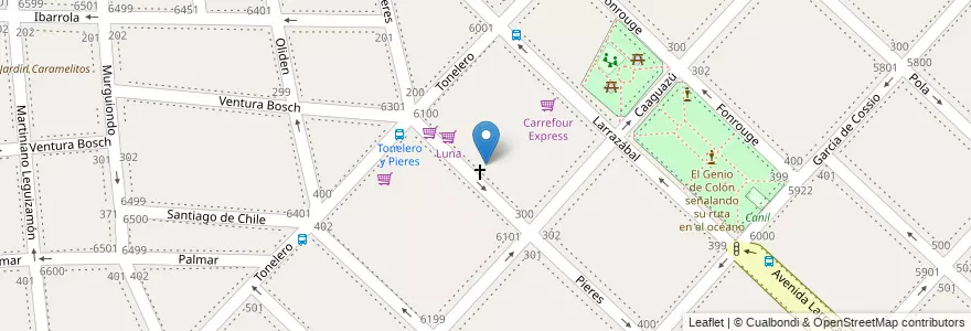 Mapa de ubicacion de Centro Educativo de Nivel Secundario 64, Liniers en الأرجنتين, Ciudad Autónoma De Buenos Aires, Comuna 9, Buenos Aires.