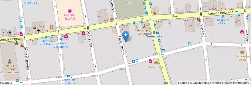 Mapa de ubicacion de Centro Educativo de Nivel Secundario 70, Balvanera en 阿根廷, Ciudad Autónoma De Buenos Aires, Comuna 3, 布宜诺斯艾利斯.