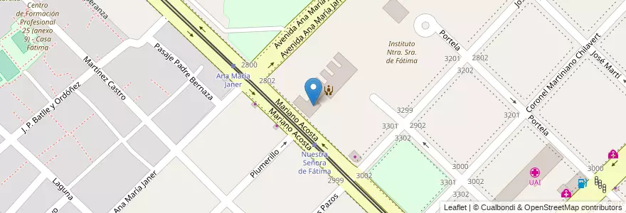 Mapa de ubicacion de Centro Educativo de Nivel Secundario 71, Villa Soldati en Аргентина, Буэнос-Айрес, Буэнос-Айрес, Comuna 8.