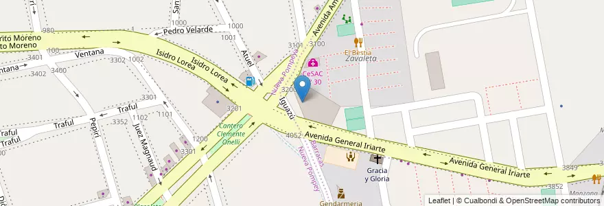 Mapa de ubicacion de Centro Educativo de Nivel Secundario 75, Barracas en Arjantin, Ciudad Autónoma De Buenos Aires, Comuna 4, Buenos Aires.