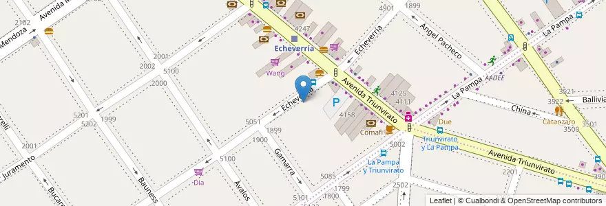 Mapa de ubicacion de Centro Educativo de Nivel Secundario 78, Villa Urquiza en アルゼンチン, Ciudad Autónoma De Buenos Aires, Comuna 12, ブエノスアイレス.