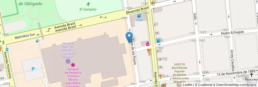 Mapa de ubicacion de Centro Educativo de Nivel Secundario 89, Parque Patricios en Argentinië, Ciudad Autónoma De Buenos Aires, Comuna 4, Buenos Aires.