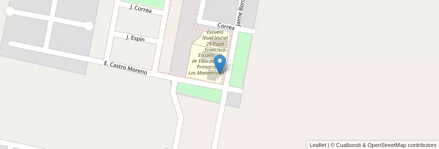 Mapa de ubicacion de Centro Educativo de Nivel Secundario Caucete en Argentina, San Juan, Cile, Caucete.