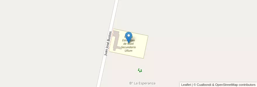Mapa de ubicacion de Centro Educativo de Nivel Secundario Ullum en آرژانتین, San Juan, شیلی, Caucete.
