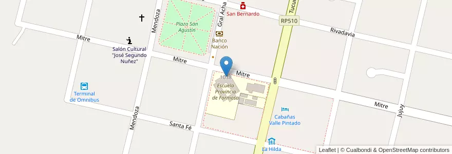 Mapa de ubicacion de Centro Educativo de Nivel Secundario Valle Fértil en Аргентина, Сан-Хуан, Valle Fértil.