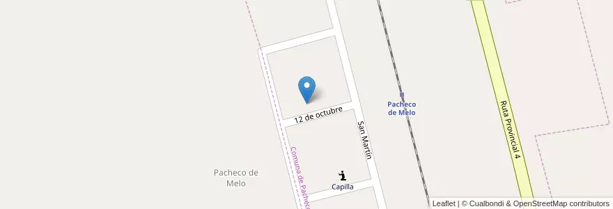 Mapa de ubicacion de Centro Educativo Manuel Belgrano en Argentina, Córdoba, Departamento Juárez Celman, Pedanía La Carlota.
