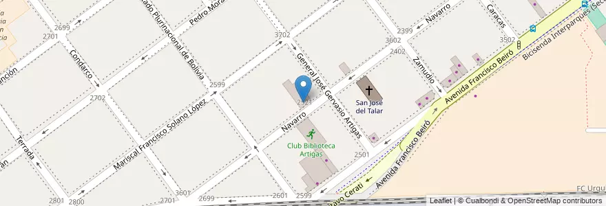 Mapa de ubicacion de Centro Educativo Parroquia San José Santa Magdalena, Agronomia en Argentine, Ciudad Autónoma De Buenos Aires, Buenos Aires, Comuna 15.