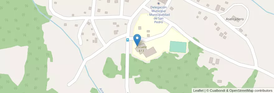 Mapa de ubicacion de Centro Educativo Polimodal 37 en الأرجنتين, Misiones, Departamento San Pedro, Municipio De San Pedro.
