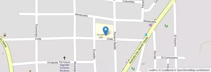 Mapa de ubicacion de Centro Educativo Polimodal 49 en Argentine, Misiones, Departamento Eldorado, Municipio De Eldorado, Eldorado.