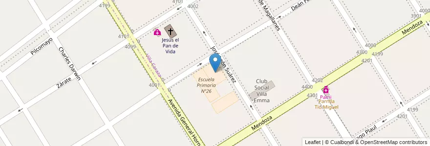 Mapa de ubicacion de Centro Educativo en アルゼンチン, ブエノスアイレス州, Partido De Lanús.