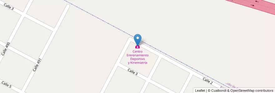 Mapa de ubicacion de Centro Entrenamiento Deportivo y Kinemiatría, Gonnet en الأرجنتين, بوينس آيرس, Partido De Ensenada.
