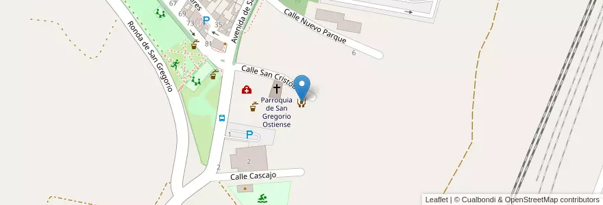 Mapa de ubicacion de Centro Especial Cedes en 스페인, Aragón, 사라고사, Zaragoza, 사라고사.