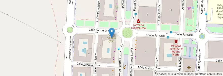 Mapa de ubicacion de Centro Estudios Éfeso en Spain, Community Of Madrid, Community Of Madrid, Área Metropolitana De Madrid Y Corredor Del Henares, Alcobendas.